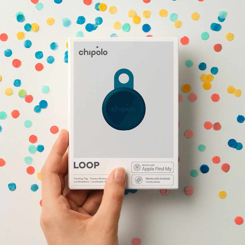 Chipolo LOOP Tracking Tag (Works with Android's Find Hub Device or Apple Find My) Navy