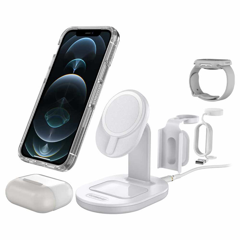 7881155 3-in-1 Wireless Charger 7.5W Multidevice Stand for MagSafe White