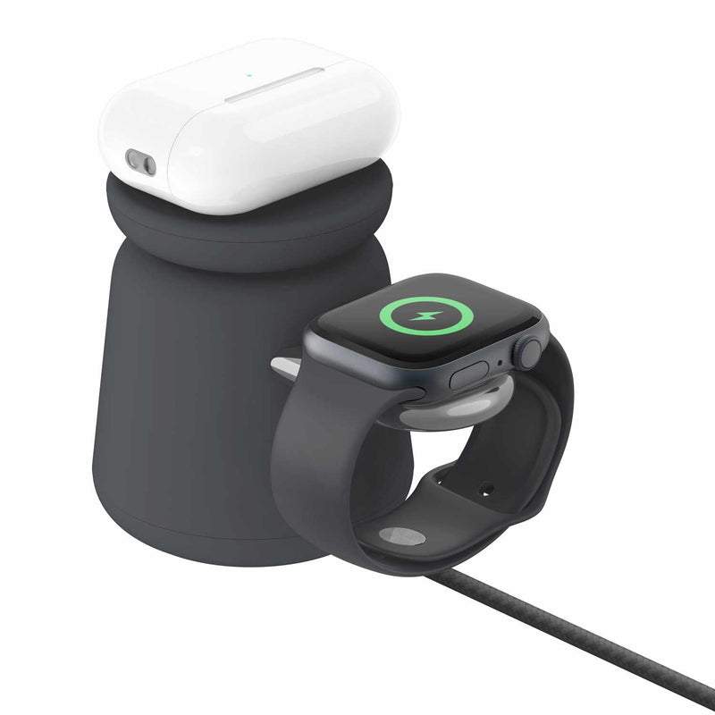 WIZ020ttH36 BoostCharge 15W 2-in-1 Wireless Charging Dock with MagSafe Charcoal