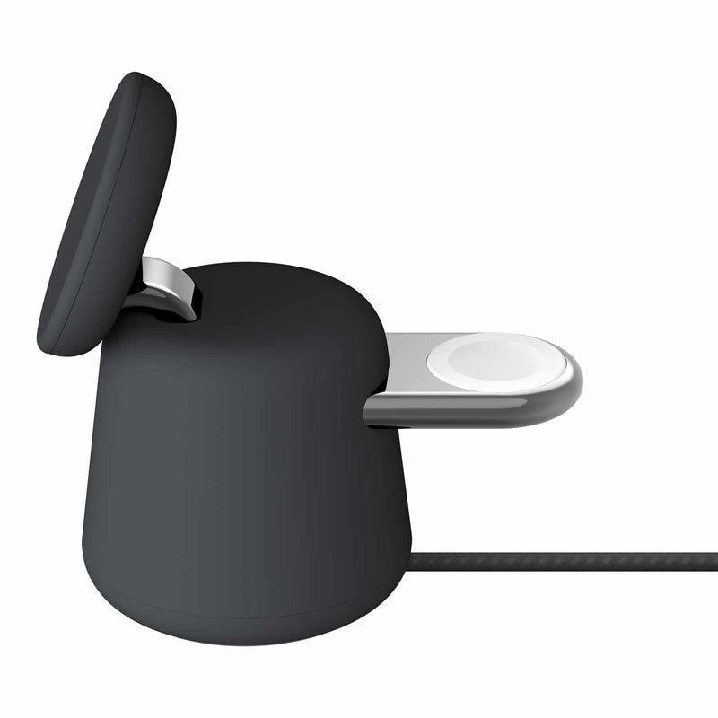 WIZ020ttH36 BoostCharge 15W 2-in-1 Wireless Charging Dock with MagSafe Charcoal