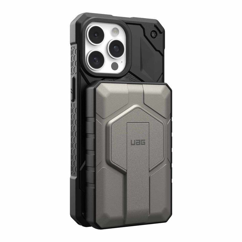 9B4411114036 Rugged Battery Pack with Kickstand for MagSafe 10K mAh 20W Black/Titanium