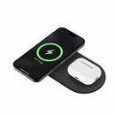 Belkin BoostCharge Qi2 2-in-1 Charging Pad 5W with USB-C Port Black
