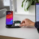 Belkin BoostCharge Qi2 3-in-1 Wireless Charging Stand 15 W Black