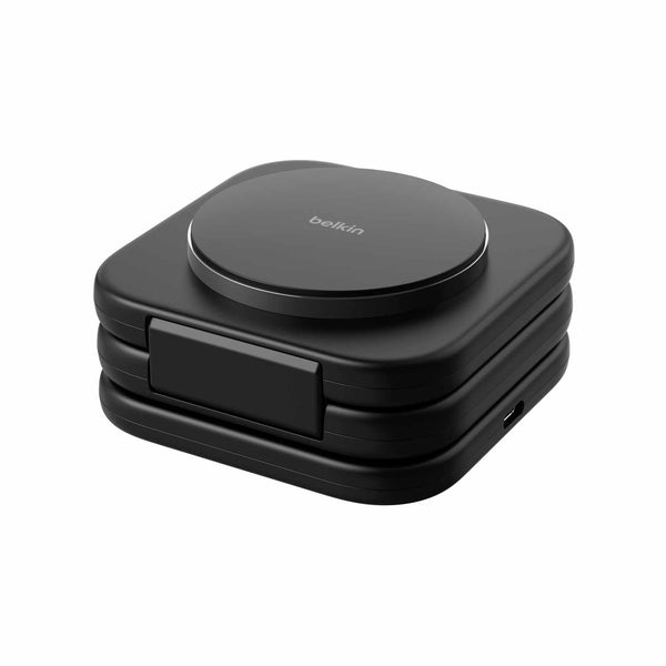 WIZ024ttBK Qi2 3-in-1 Travel Wireless Charging Pad Black