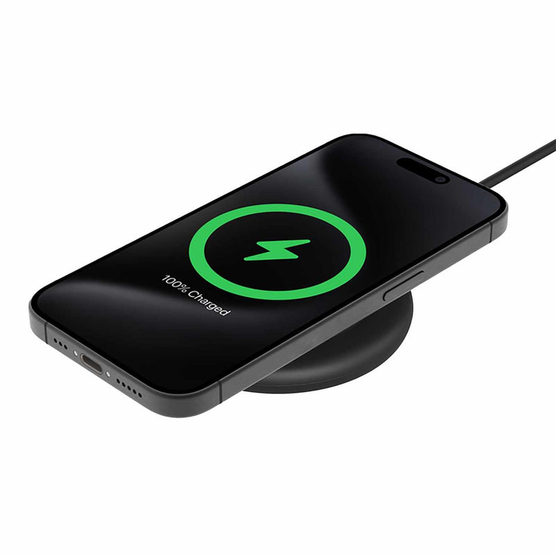 WIA009ttBK BoostCharge Magnetic Wireless Charging Pad with Qi2 15W Black