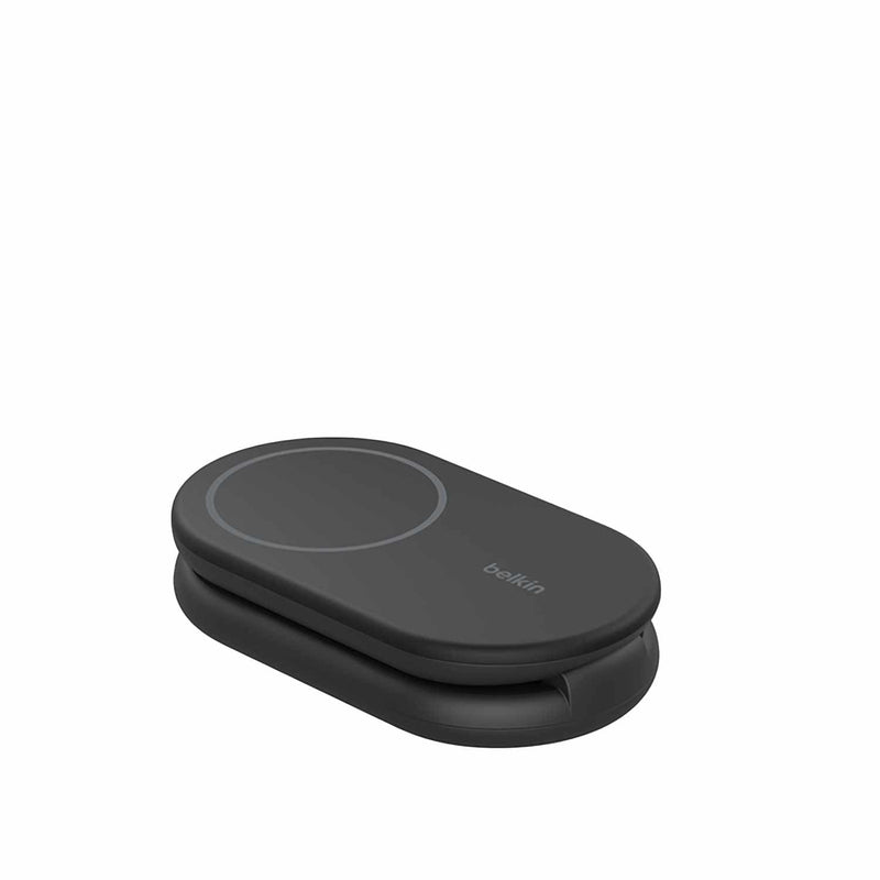 WIZ028ttBK BoostCharge 2-in-1 Magnetic Foldable Wireless Charger with Qi2 15W Black