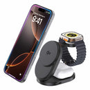 BEWCQi23IN1F Qi2 3-in-1 Foldable Wireless Charging Stand 15W MagSafe-Compatible Black