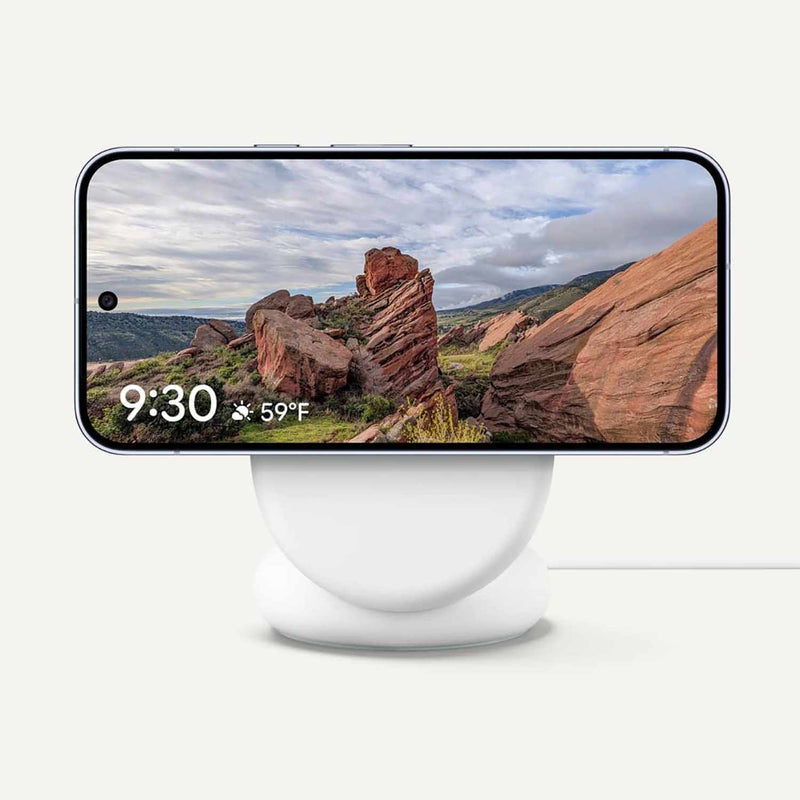 GA10042WW Pixelsnap Qi2 Charger with Stand Grey/White