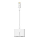 F8J212btWHT 3.5mm and Lightning Headphone Adapter White