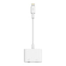 F8J212btWHT 3.5mm and Lightning Headphone Adapter White