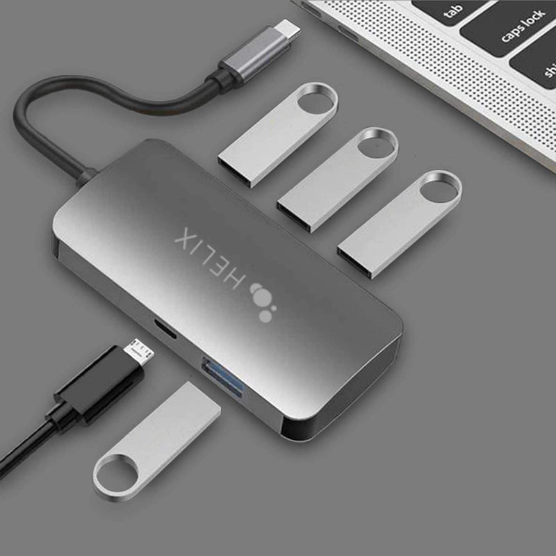 ETHADPCA4 USB-C to 4-Port USB-A Hub Black