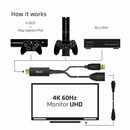 Club3D HDMI 2.0 TO DisplayPort 1.2 4K60HZ HDR Male/Female Active Adapter Black