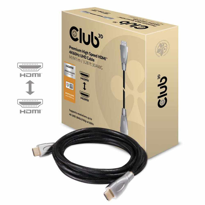 CAC1311 Premium High Speed HDMI 2.0 4K60Hz UHD Cable 1 m/3.28ft Black