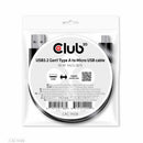 Club3D USB-A 3.2 to Micro USB Cable Male/Male 1m/3.28ft Adapter Black