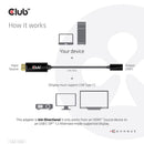 Club3D HDMI to USB-C 4K60Hz Active Adapter Male/Female Black