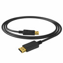 Bulk Packaging 4K DisplayPort Extension Cable Adapter 1.8M Black