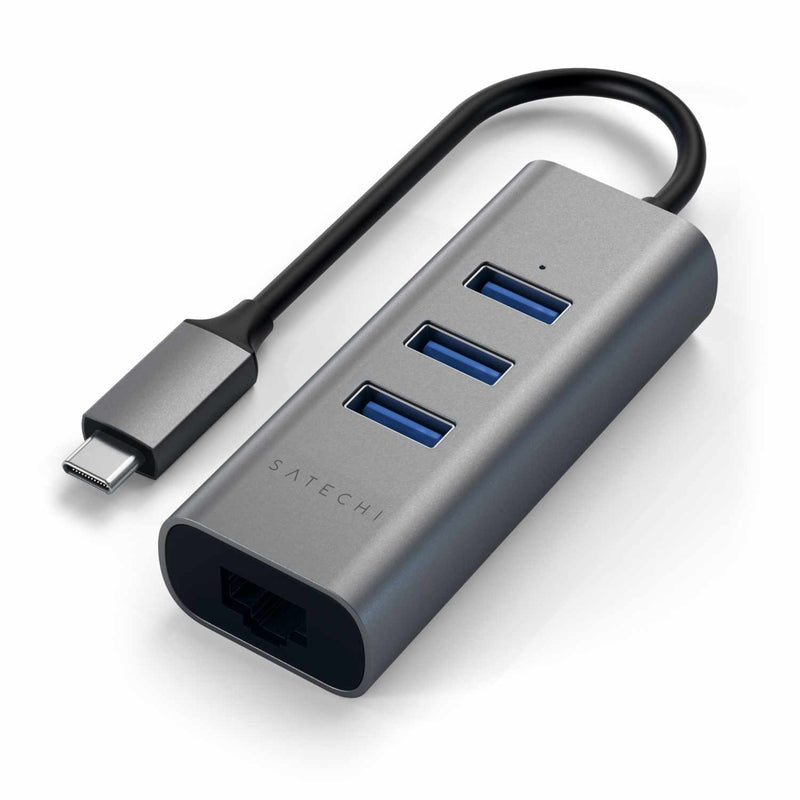 STTC2N1USB31AM USB-C 2-in-1 USB Hub with Ethernet Space Gray