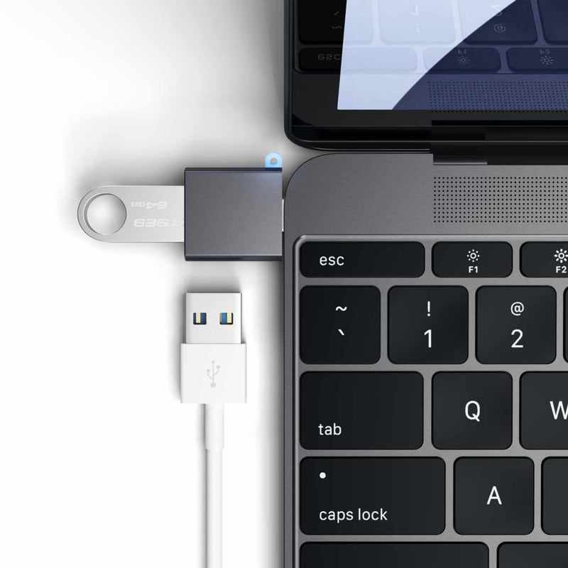 STTCUAM Type-C to Type A Adapter Space Gray