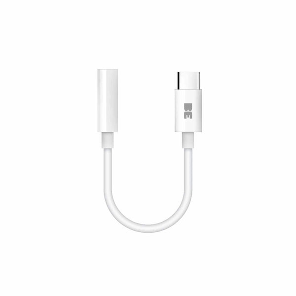BEUSBCAUW USB-C to 3.5mm Headphone Jack Adapter White
