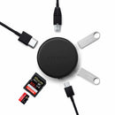 Satechi OntheGo 7-in-1 Multiport Adapter Space Black