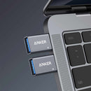 Anker USB-C to USB-A Adapter (2 pack) Gray