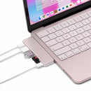 Satechi 6 Port USB-C Snap Hub Blush for MB Neo 13-inch A18 Pro 2026