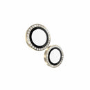 KS053074 Aluminum Ring Lens Protector iPhone 15/15 Plus Set In Stone Gold