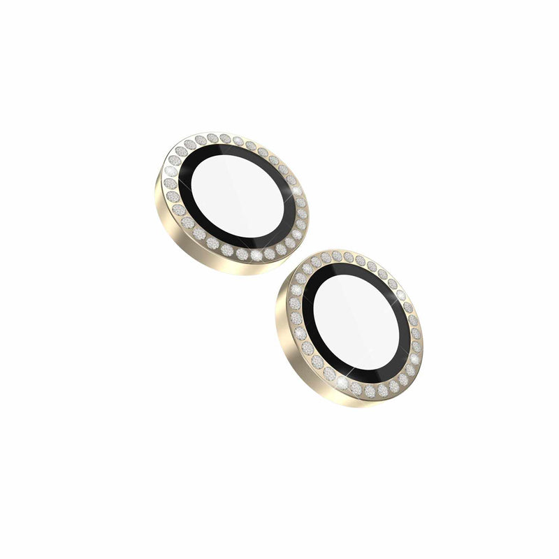 Kate Spade Aluminum Ring Lens Protector Set In Stone Gold for iPhone 15/15 Plus
