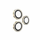 KS053072 Aluminum Ring Lens Protector iPhone 15 Pro Max/15 Pro Set In Stone Gold