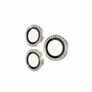 KS053072 Aluminum Ring Lens Protector iPhone 15 Pro Max/15 Pro Set In Stone Gold