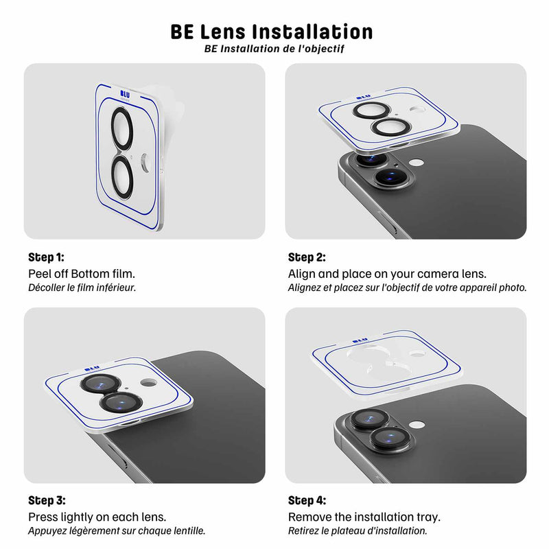 Blu Element Invisible 1 by 1 Lens Protector for iPhone 16 Pro/16 Pro Max