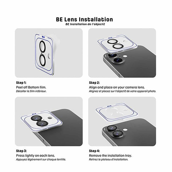 Blu Element Invisible 1 by 1 Lens Protector for iPhone 16 Pro/16 Pro Max