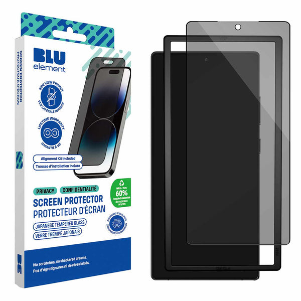 Blu Element GreenGlass Privacy Screen Protector with Installation Kit for Samsung Galaxy S25 Ultra