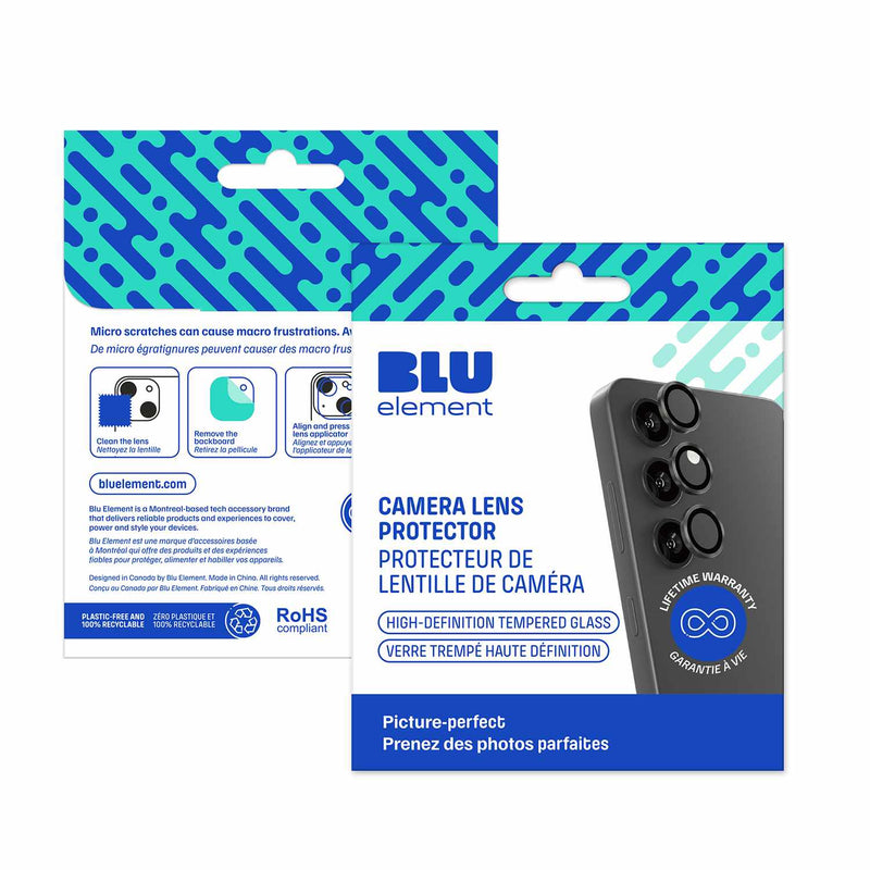 Blu Element Aluminum 1 by 1 Lens Protector Black for Samsung Galaxy S25+
