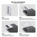 Blu Element Aluminum 1 by 1 Lens Protector Black for iPhone 17e/16e