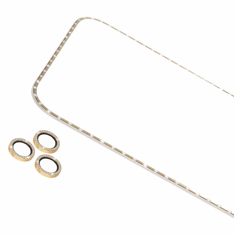 KS058002 Screen/Lens Protector Style Kit iPhone 17 Pro Max Set in Stone Gold