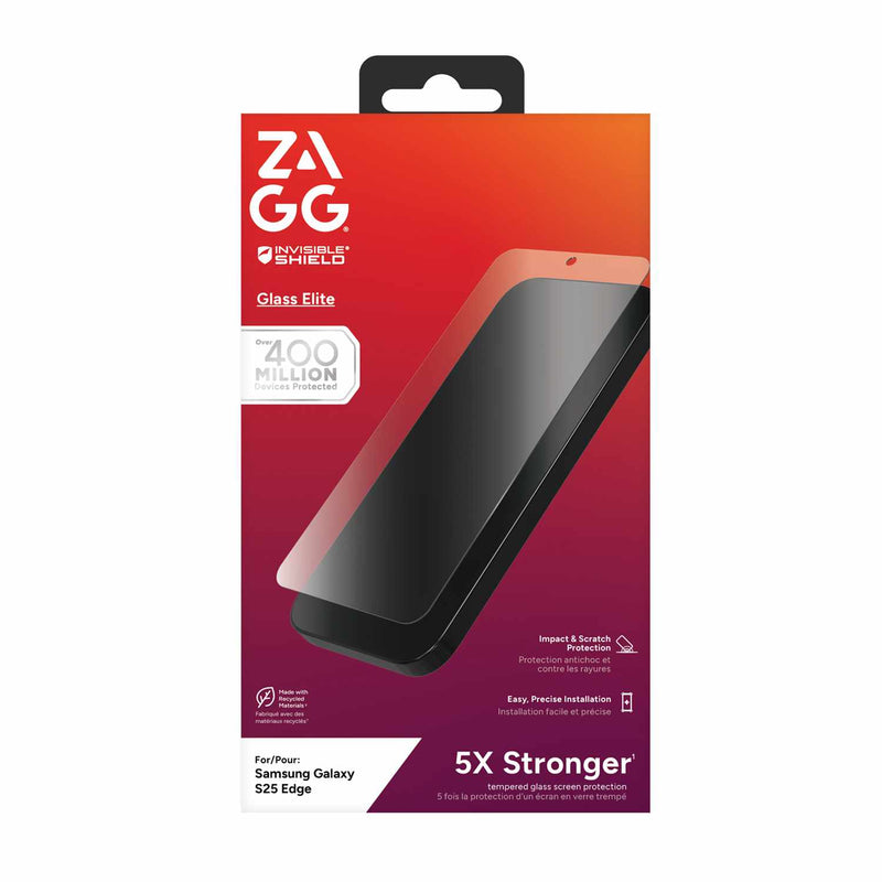 200118595 InvisibleShield Glass Elite Biometric Screen Protector Galaxy S25 Edge