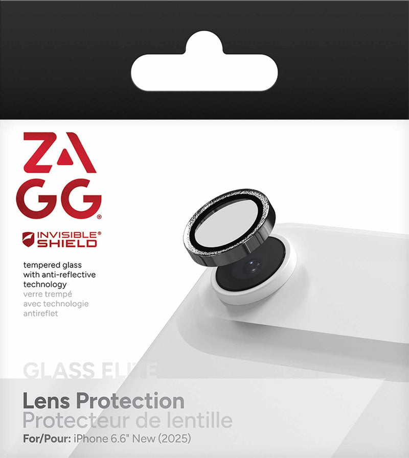 200118682 InvisibleShield Glass Elite Anti-Reflective Lens Protector iPhone Air Silver Glitter