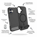 Blu Element Armour Ultra MagSafe w/Kickstand Case Black for iPhone 17