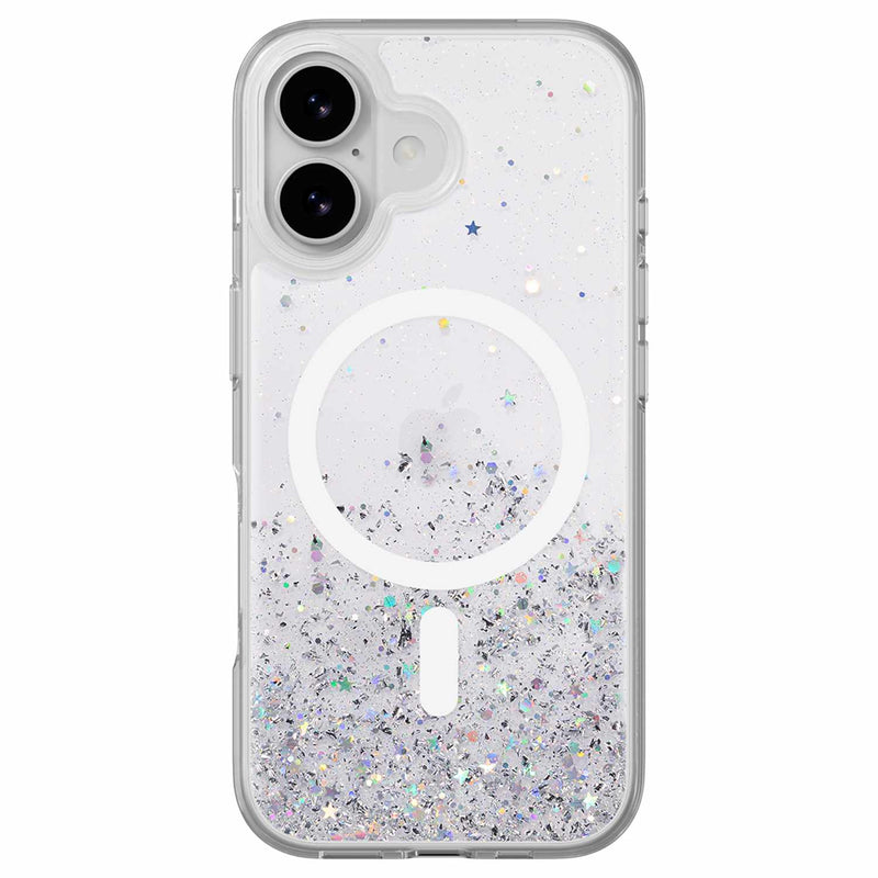 SPH173021WN25 Starfield 3D Glitter MagSafe Case iPhone 17 Transparent
