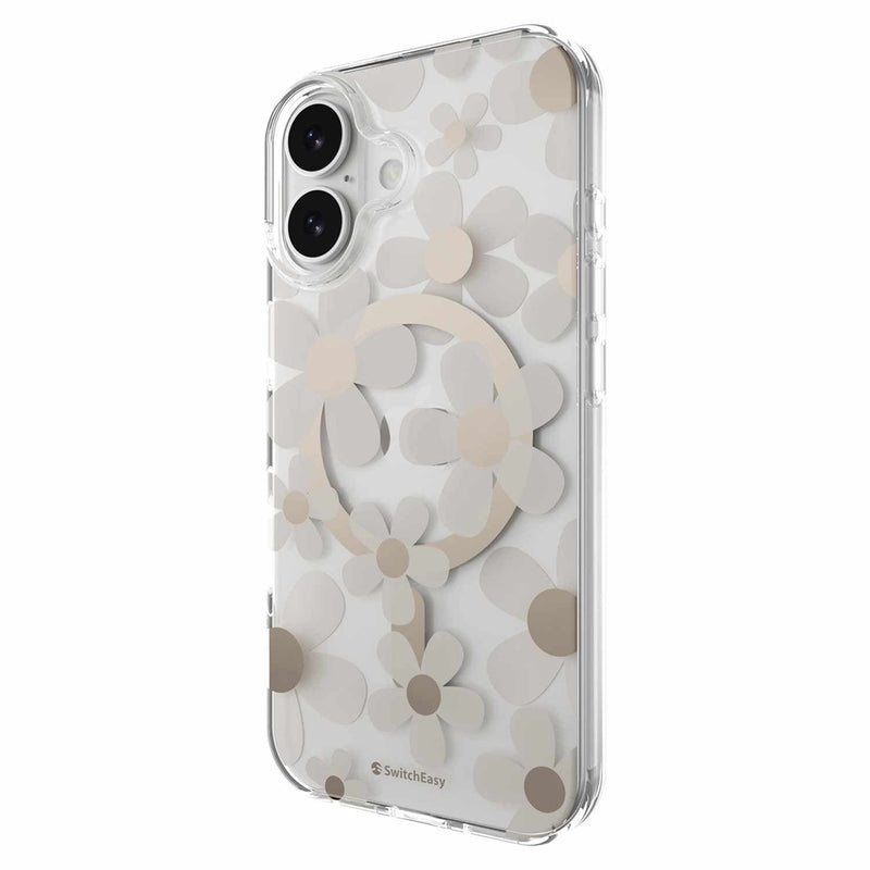 SPH173269GO25 Fleur 3D MagSafe Case iPhone 17 Golden Gray