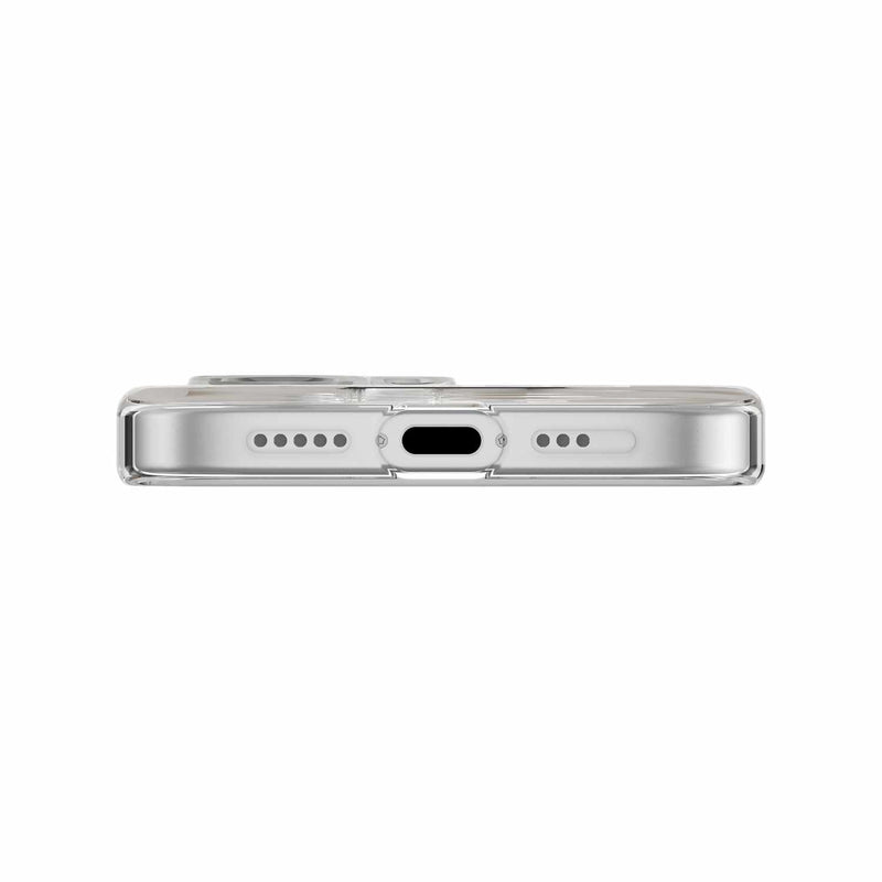 SwitchEasy Fleur 3D MagSafe Case Golden Gray for iPhone 17