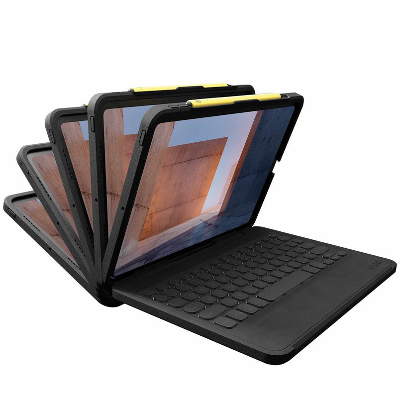103114573 Rugged Book Case iPad Pro 11 2024 (5th Gen) Black
