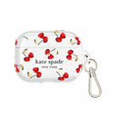 Kate Spade Protective Case with Gold Ring Clip Cherry Dot for AirPods Pro 3