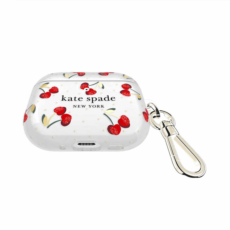 KS059334 Protective Case w/Gold Ring Clip AirPods Pro 3 Cherry Dot