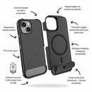 Blu Element Armour Ultra MagSafe w/Kickstand Case Black for iPhone 17e/16e/15/14/13