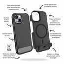 Blu Element Armour Ultra MagSafe w/Kickstand Case Black for iPhone 17e/16e/15/14/13