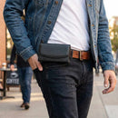 Blu Element Universal Phone Case Holster Pouch with Belt Clip M-L Black