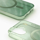 Ideal of Sweden Glitter Glow MagSafe Case Sage Green for iPhone 17