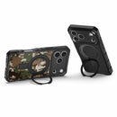 ITSKINS Supreme_R Stand Nylon MagSafe Case Camouflage Green for iPhone 17 Pro Max